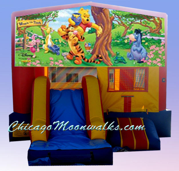 3 in 1 Winnie the Pooh Combo Bounce House Rental Chicago, IL
